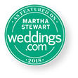 Featured on Martha Stewart weddings.com
