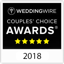 won the WeddingWire couples choice awards in 2018